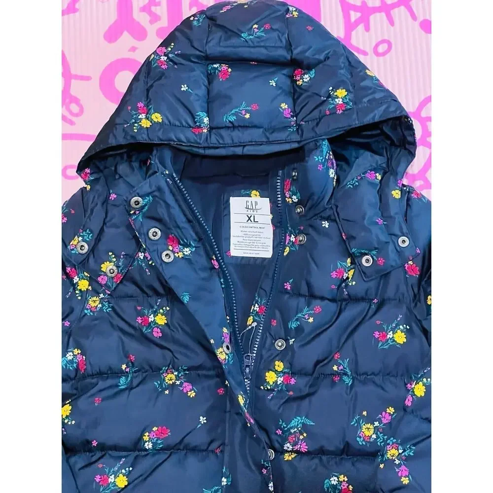 NWT❤️Gap Kids Classic Warmest max Hooded puffer Jacket szXL